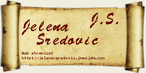 Jelena Sredović vizit kartica